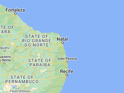 Map showing location of Nísia Floresta (-6.09111, -35.20861)