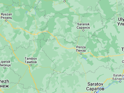 Map showing location of Nizhniy Lomov (53.53041, 43.67664)