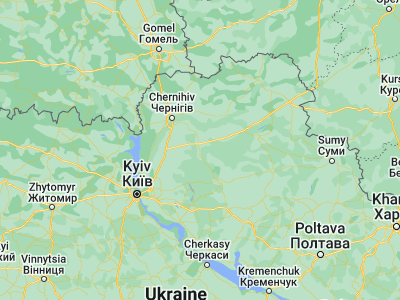 Map showing location of Nizhyn (51.04801, 31.88688)