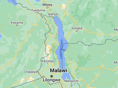 Map showing location of Nkhata Bay (-11.60659, 34.29073)