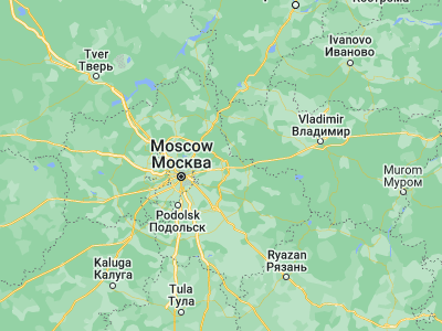 Map showing location of Noginsk (55.86647, 38.4438)