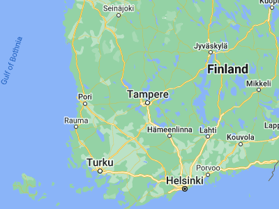 Map showing location of Nokia (61.46667, 23.5)