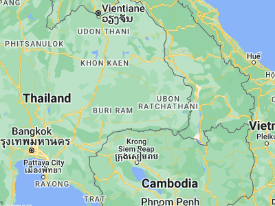 Map showing location of Non Narai (15.23764, 103.91333)