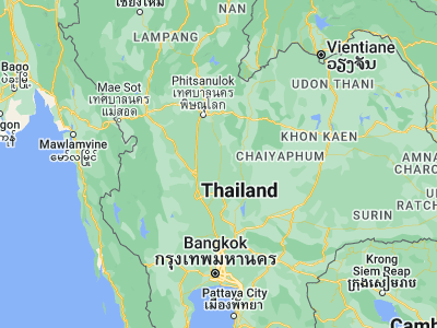 Map showing location of Nong Bua (15.86458, 100.58581)