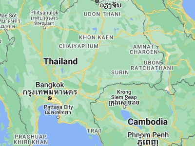 Map showing location of Nong Hong (14.84782, 102.68401)