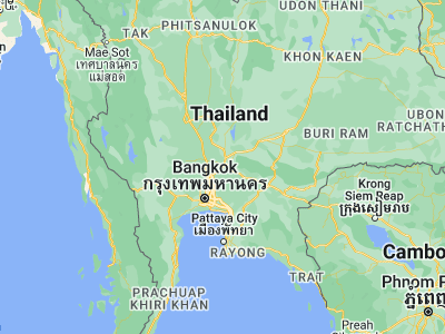 Map showing location of Nong Khae (14.34062, 100.86733)