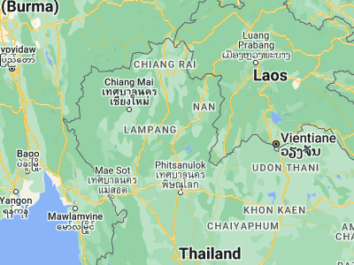 Map showing location of Nong Muang Khai (18.26464, 100.18967)