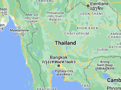 Map showing location of Nong Muang (15.24592, 100.65556)