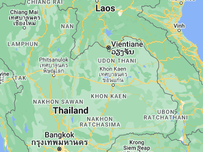 Map showing location of Nong Na Kham (16.8043, 102.33647)