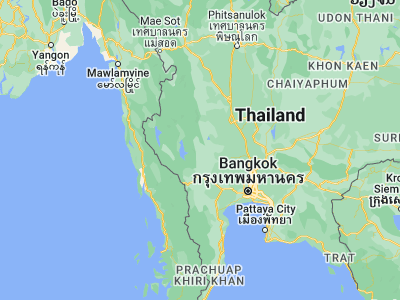Map showing location of Nong Prue (14.60784, 99.45783)