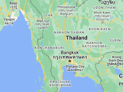 Map showing location of Nong Yasai (14.77988, 99.91073)