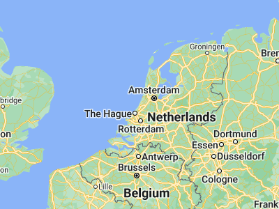 Map showing location of Noordwijk-Binnen (52.234, 4.44474)