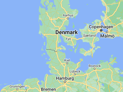 Map showing location of Nordborg (55.05732, 9.7408)