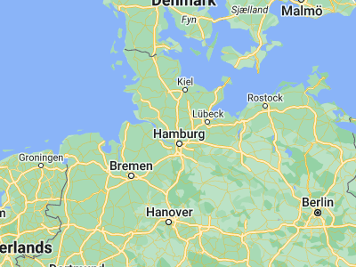 Map showing location of Norderstedt (53.6859, 9.98041)