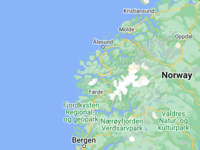 Map showing location of Nordfjordeid (61.90626, 5.99154)