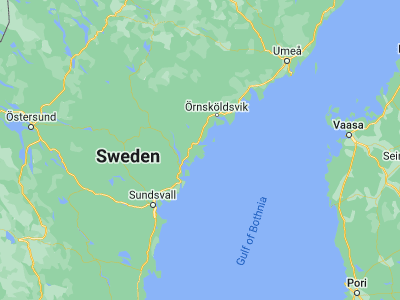Map showing location of Nordingrå (62.93333, 18.31667)