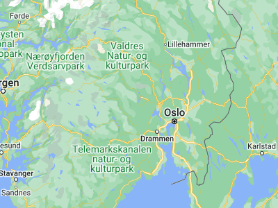 Map showing location of Noresund (60.18032, 9.62312)