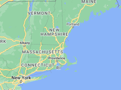 Map showing location of North Andover (42.6987, -71.13506)
