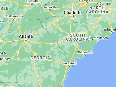 Map showing location of North Augusta (33.5018, -81.96512)