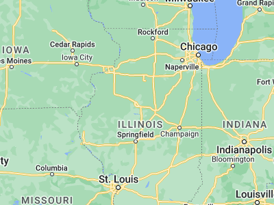 Map showing location of North Peoria (40.71754, -89.58426)