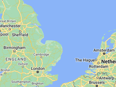 Map showing location of North Walsham (52.82121, 1.38746)