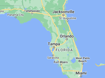 Map showing location of North Weeki Wachee (28.55014, -82.55888)