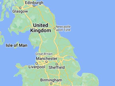 Map showing location of Northallerton (54.33901, -1.43243)