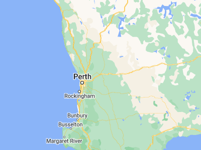 Map showing location of Northam (-31.64932, 116.67423)