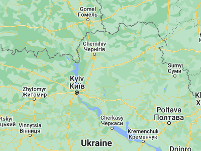 Map showing location of Nosivka (50.93152, 31.58282)