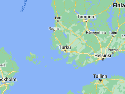 Map showing location of Nousiainen (60.60416, 22.07926)