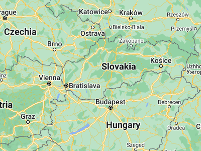 Map showing location of Nová Baňa (48.42305, 18.64037)