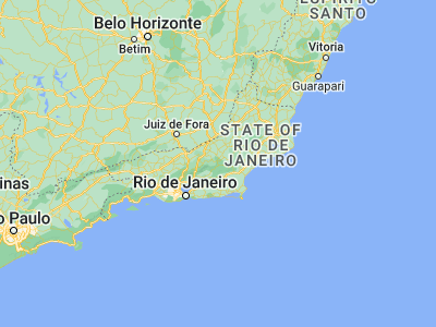 Map showing location of Nova Friburgo (-22.28194, -42.53111)