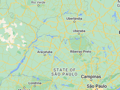 Map showing location of Nova Granada (-20.53389, -49.31417)