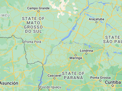 Map showing location of Nova Londrina (-22.76583, -52.985)