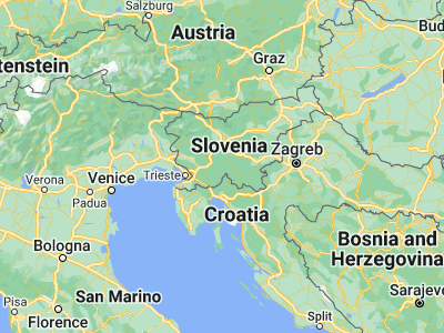 Map showing location of Nova Vas (45.77167, 14.50583)