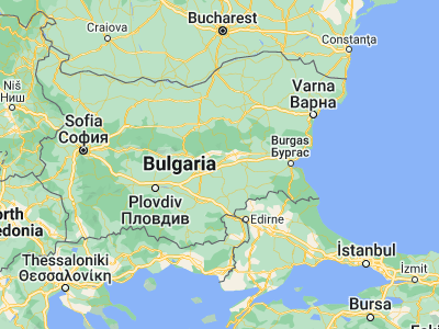 Map showing location of Nova Zagora (42.48333, 26.01667)
