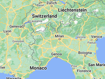 Map showing location of Novara (45.44056, 8.61684)