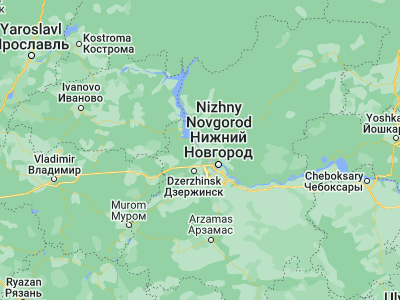 Map showing location of Novaya Balakhna (56.48989, 43.60114)