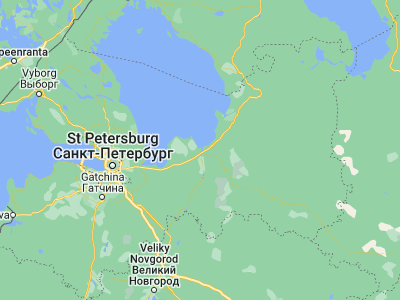 Map showing location of Novaya Ladoga (60.10246, 32.30191)
