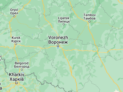Map showing location of Novaya Usman’ (51.64177, 39.40863)