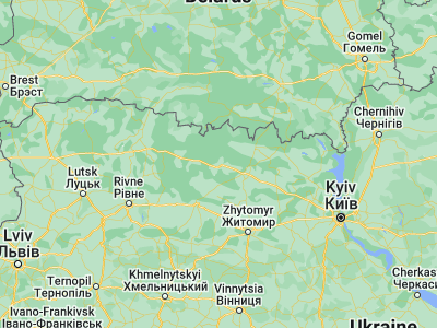 Map showing location of Novi Bilokorovychi (51.11548, 28.05463)