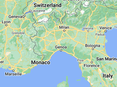 Map showing location of Novi Ligure (44.76085, 8.78955)