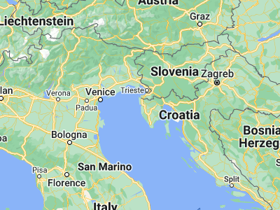 Map showing location of Novigrad (45.315, 13.55806)