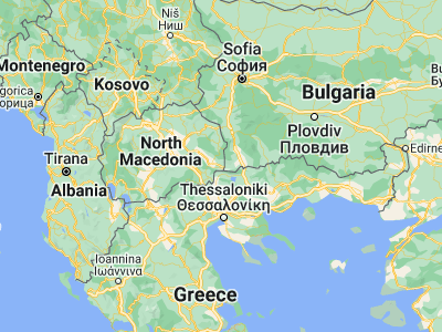 Map showing location of Ново Село (41.41389, 22.88111)