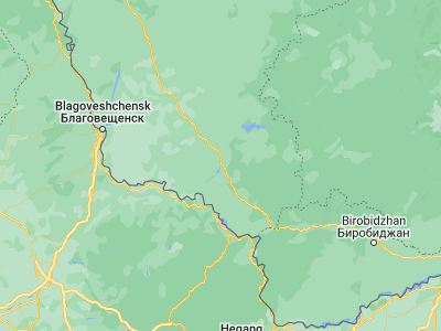 Map showing location of Novobureyskiy (49.79694, 129.87443)