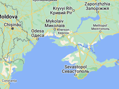 Map showing location of Novofedorovka (46.17128, 32.31781)