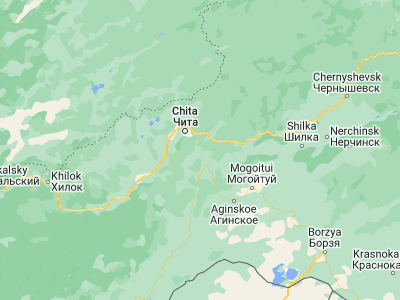 Map showing location of Novokruchininskiy (51.7836, 113.77591)