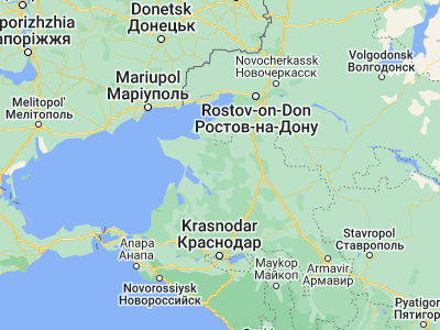 Map showing location of Novominskaya (46.3163, 38.9586)