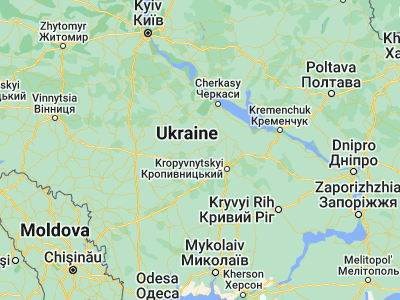 Map showing location of Novomyrhorod (48.78105, 31.64204)