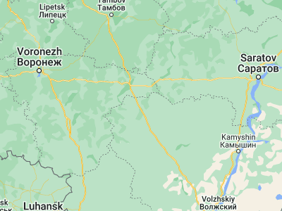 Map showing location of Novonikolayevskiy (50.9738, 42.3649)